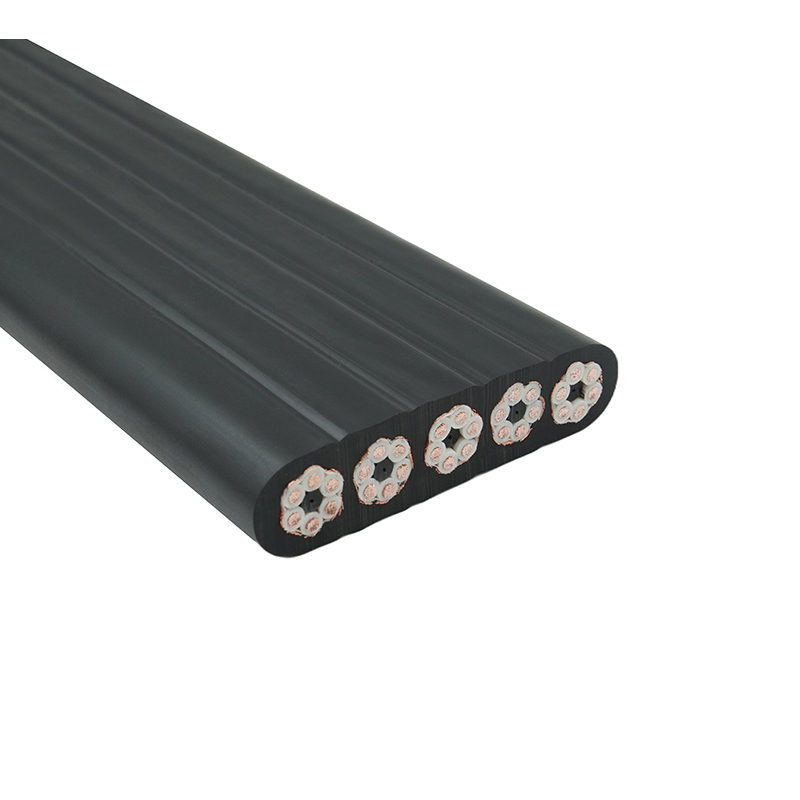 Cáp phẳng du lịch cần cẩu được bảo vệ bằng vỏ bọc hợp chất