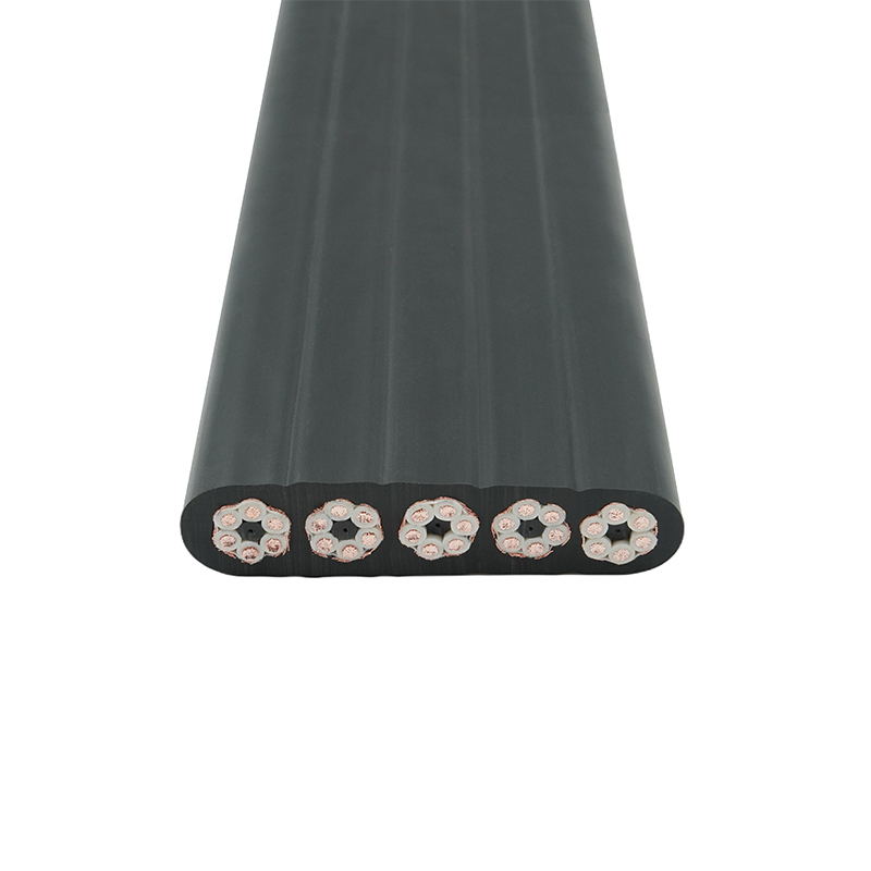 Cáp phẳng du lịch cần cẩu được bảo vệ bằng vỏ bọc hợp chất