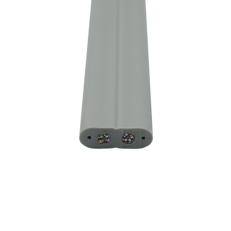 Cáp phẳng thang máy có dây thép và 2 cáp vá Cat6
