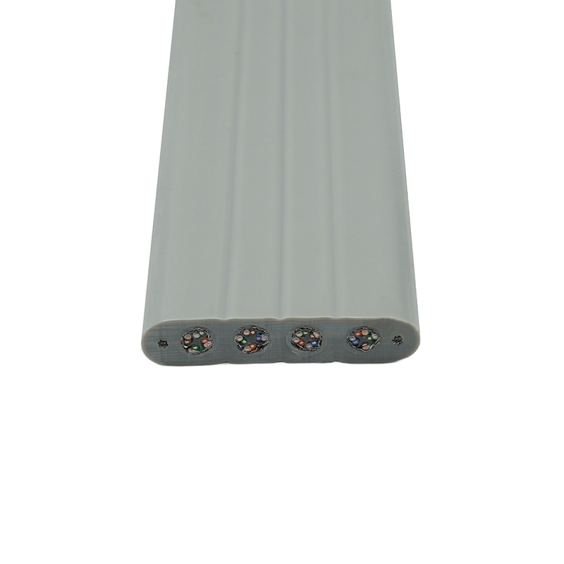 Cáp phẳng thang máy có dây thép và 4 cáp vá Cat6