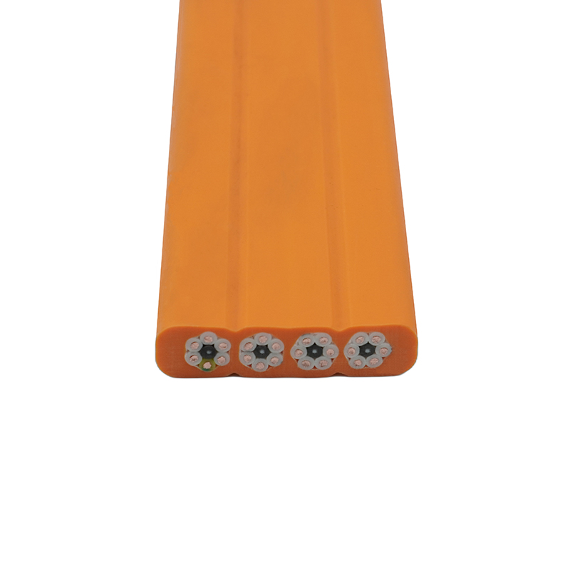 Cần cẩu vỏ bọc hợp chất Cáp phẳng du lịch