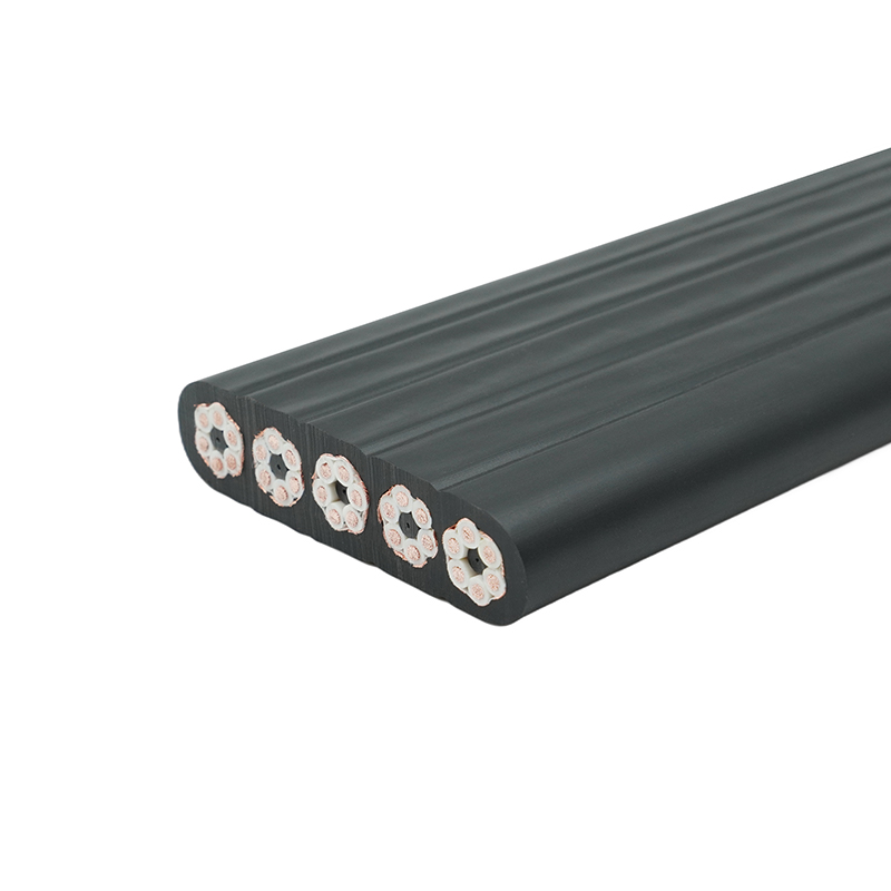 Cáp phẳng du lịch cần cẩu được bảo vệ bằng vỏ bọc hợp chất