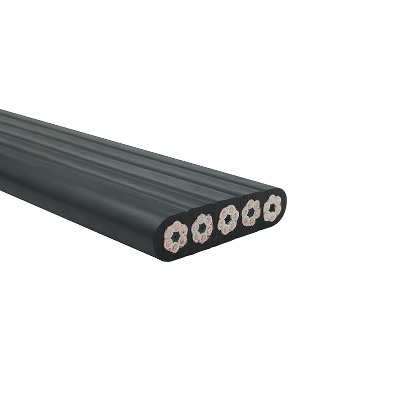 Cáp phẳng du lịch cần cẩu được bảo vệ bằng vỏ bọc hợp chất