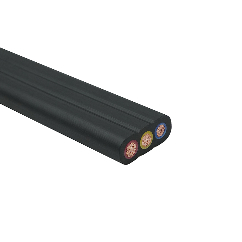 Cần cẩu vỏ bọc PVC Cáp phẳng du lịch