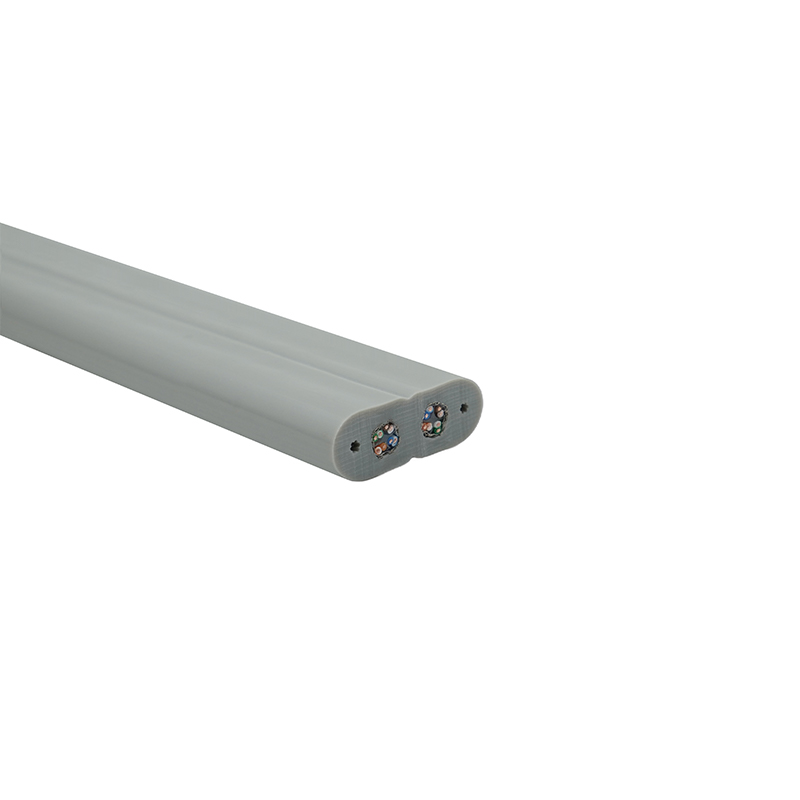 Cáp phẳng thang máy có dây thép và 2 cáp vá Cat6