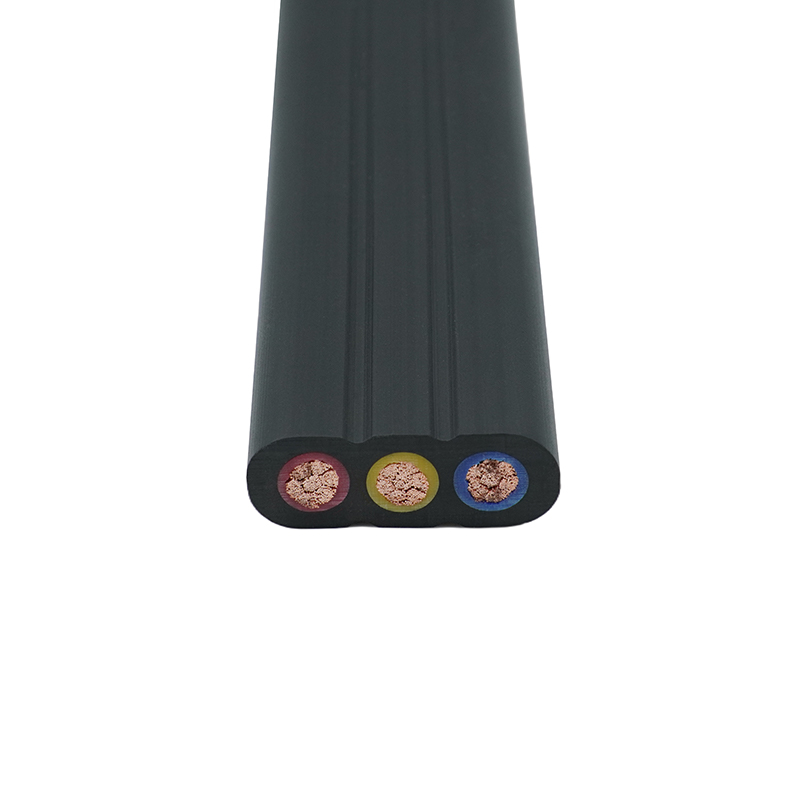 Cần cẩu vỏ bọc PVC Cáp phẳng du lịch